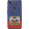 Haiti Flag Dark Wood Google Pixel 3 XL Skin
